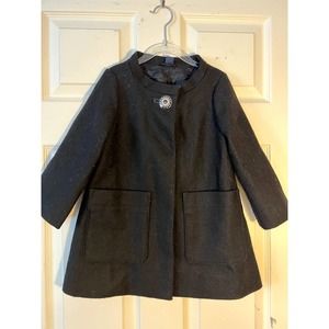 Girls Wool Peacoat Black Size 3T Baby Gap